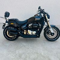 Motocicleta Usada Leikadi RX3 de Segunda Mano, Cruiser de Gasolina de 250cc, Motor Bicilíndrico en V, Estilo Retro, Tanque de 18L para Viajes de Larga Distancia
