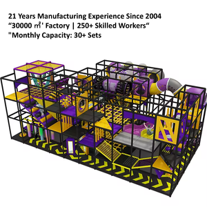 Baihe สนามเด็กเล่นในร่มสำหรับเด็กขนาด100-130ตร. ม. อุปกรณ์สนามเด็กเล่นในร่ม - Product Image 2