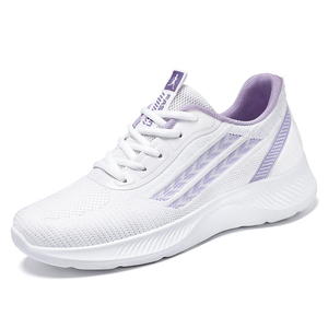 G-H832 Scarpe da tennis casual da donna in tessuto traspirante <span class=keywords><strong>con</strong></span> lacci, sneakers <span class=keywords><strong>con</strong></span> zeppa rialzata per l'estate - Product Image 2