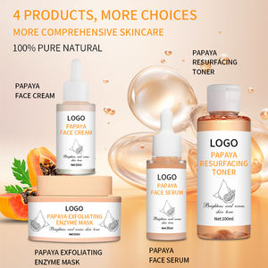 Ensemble de soins de la peau éclaircissant pour l'acné et les taches brunes en marque privée, extrait de papaye, ensemble de soins de la peau éclaircissant - Product Image 2