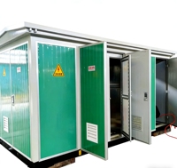 Appareillage de commutation compact moyenne et haute tension combiné avec un équipement de distribution modulaire de type européen pour postes de transformation