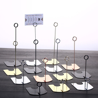 Clip publicitaire POP en métal pour table, support de signalisation pour boulangerie, pâtisserie, supermarché, étiquette de prix, présentoir de carte de produits