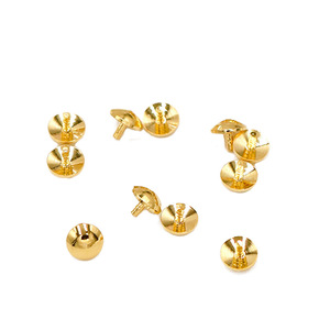 Componente de joyería de cobre chapado en oro de 18K, forma redonda, para sellado de recipientes y bases de cuentas - Product Image 5