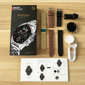 Sk27 3 dây đeo kinh doanh 1.58 "BT cuộc gọi Smartwatch <span class=keywords><strong>LCD</strong></span> hiển thị 2024 montres thể dục Tracker reloj inteligente Heart Rate thông minh đồng hồ - Product Image 2