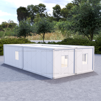 Maison mobile de luxe préfabriquée en Chine, isolée, avec toit en verre, exportable, en kit, type conteneur