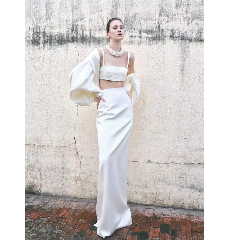 Order Online Long White Dress Coat Warm, High-Quality Material | Alibaba.com