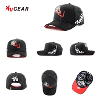 4UGEAR Gorras topi kustom 5 Panel 4U topi bisbol olahraga topi Snapback dengan topi logo bordir datar kustom untuk topi pria