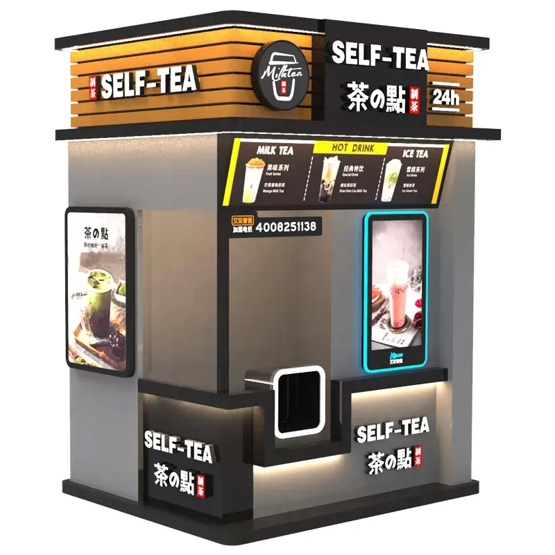 बुलबुला boba चाय वेंडिंग मशीन स्वत: वेंडिंग मशीन boba चाय किट एटीएम दूध चाय वेंडिंग मशीन थोक मूल्य आपूर्तिकर्ता