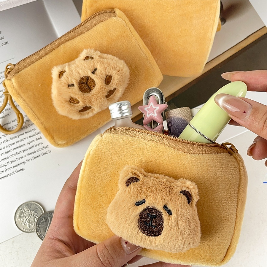 Cute Frog Plush Keychain & Coin Purse – Mini Storage Bag For Earphones, Cards, Coins, & More - View #5