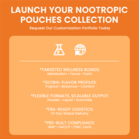 Poudre Focus Lifeworth Énergie propre Caféine naturelle Sachets pour la concentration et le soutien contre la brume cérébrale