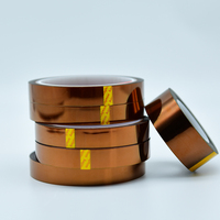 Ruban adhésif en polyimide haute température Kapton, ruban adhésif en silicone PI ambré pour le masquage des circuits imprimés, l'isolation des cellules de batterie au lithium