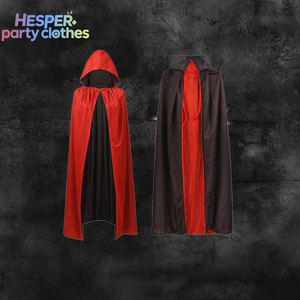 Disfraz de Vampiro de Doble Capa HESPER para Halloween, Capa Negra y Roja para Fiesta, Estilo Casual para Adultos, Capa de Sirena para TV - Product Image 2