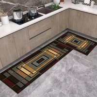 Alfombrillas de Cocina y Puerta Modernas, Lavables, Resistentes, Cómodas, Duraderas, de Terciopelo Cristal, Impermeables y Únicas, al por Mayor