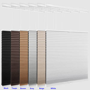 Tissu manuel <span class=keywords><strong>jour</strong></span> <span class=keywords><strong>nuit</strong></span> nid d'abeille rideau stores sans fil pris en charge à la main stores de fenêtre avec rouleau cellulaire à ressort - Product Image 1