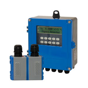 Medidor de flujo de agua <span class=keywords><strong>digital</strong></span> Sensor Medidor de flujo ultrasónico Abrazadera en salida portátil Medidor de flujo ultrasónico 4-20ma - Product Image 1