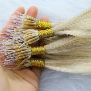 Ekstensi rambut cincin mikro manik-manik mikro ekstensi rambut anyaman Remy <span class=keywords><strong>Loop</strong></span> mikro sambungan rambut ekstensi - Product Image 6