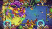 Permainan menembak Video 8 kursi Arcade populer AS 4 Phoenix Legend USA beberapa pemain permainan ikan untuk ruang permainan