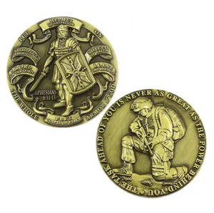 קלאסי נצח מצופה תמיכה מכתב ולוגו מותאם אישית זהב אתגר צבע סדרת ריק הנצחה מטבעות