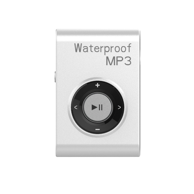 Lightweight 8GB White IPX8 Waterproof Swimming Diving MP3 Music Player Headphones C26 Card Style Supports WAV Audio Good Price