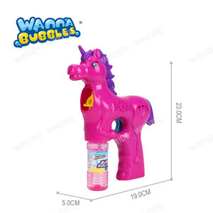 Juguete Infantil Unisex, Pistola de Burbujas de Unicornio con Luces LED, Hecha de Plástico PP Resistente - Product Image 5
