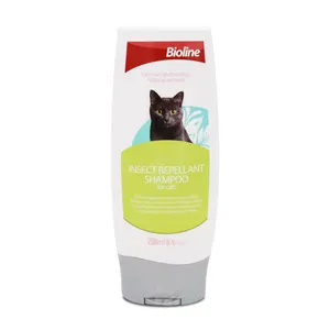 有机护理产品昆虫驱repell猫洗发水为猫头发健康和有光泽