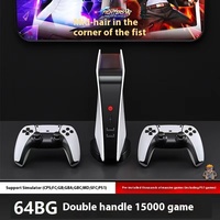 Console de Jeu Rétro Classique TV avec Sortie HD, Manette Sans Fil et Station d'Arcade pour Vidéo Stylée, Prise UE, Mémoire 64 Go, Carte TF 128 Go