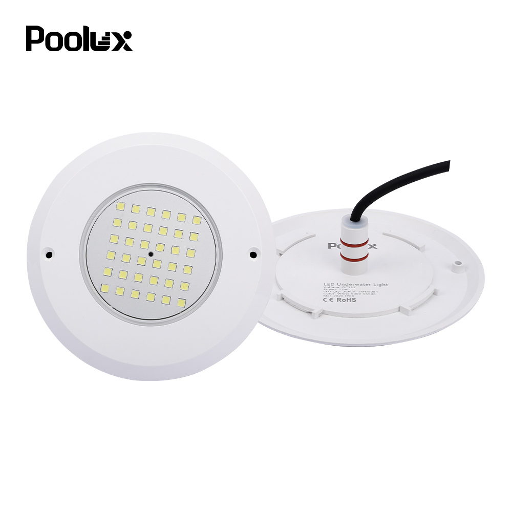 POOLUX Small Size Easy to Install Wall Mounted AC12V 10W IP68 Waterproof LED Underwater Swimming Pool Lights