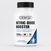 Approvisionnement d'usine L-Citrulline L-Arginine Booster d'oxyde nitrique 90 Capsules Nutrition Sportive Service OEM ODM Marque Privée