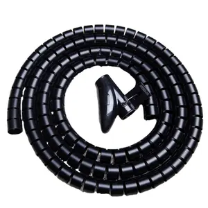 Spiral Wound Tape 16mm 1.5m Long Black Cable Sleeve For Easy Organization