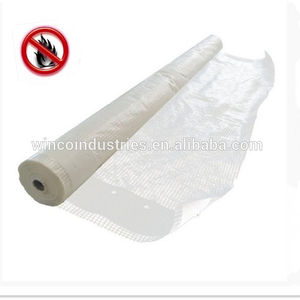 แผ่นป้องกันนั่งร้าน FR-6สำหรับแผ่นป้องกันการก่อสร้างสีขาว4X45ม. 250gsm - Product Image 2