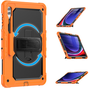 Funda Resistente para <span class=keywords><strong>Samsung</strong></span> <span class=keywords><strong>Galaxy</strong></span> <span class=keywords><strong>S8</strong></span> Ultra/S9 Ultra/S10 Ultra con Ranura para Lápiz y Correa para el Hombro 360 °   Soporte Giratorio con Cubierta Antigolpes - Product Image 3