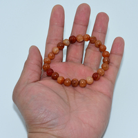 Vente en gros 6/8/10mm naturel Orange feu Dragon veines Agate Bracelet pour femmes hommes
