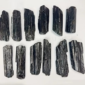Articolo Decorativo in Cristallo Nero per Diffusione di Fragranze, Pietra di Cristallo Naturale, Pietra Elettrica, Tormalina Nera Grezza - Product Image 3