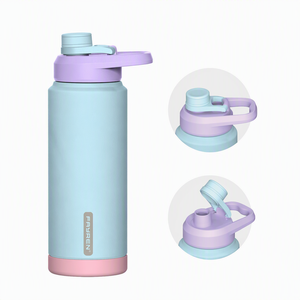 Gourde isotherme en acier inoxydable réutilisable et écologique à double paroi, à large ouverture, pour boissons chaudes et froides, personnalisable - Product Image 3