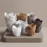 Prêts à être expédiés : élégantes douilles à cupcakes en papier blanc anti-graisse, moules à muffins, outils de décoration de gâteaux pour mariage et fête