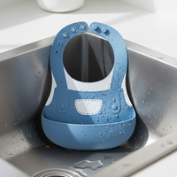 Bavoirs pour bébé en silicone imperméables avec design personnalisé, vente en gros de bavoirs d'alimentation pour bébé en silicone, bavoirs réutilisables pour bébé en silicone