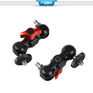 Mini stabilisateur de main universel en métal à double rotule, avec pince griffe de crabe et support à pince Pea Clip - Product Image 3