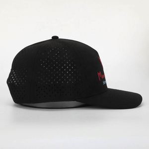 Wholesale Custom Embroidery Logo Polyester 5 Panel High Quality Adjustable Unisex Four Seasons Sport Hat <b>Black</b> <b>Baseball</b> <b>Cap</b> - Product Image 4