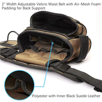 Sac de ceinture en toile multifonctionnel OEM/ODM, étanche, réglable, capacité 17L, pour usage industriel extérieur, sac banane d'électricien