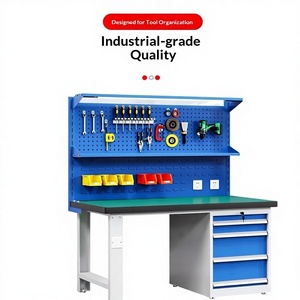 Table de travail robuste pour atelier, table antistatique pour usine, laboratoire, table d'opération, table de maintenance composite, modèle 150 - Product Image 1