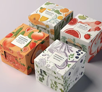 Boîte à thé en carton de 350 g avec laminage mat, logo et motif personnalisés, vente en gros