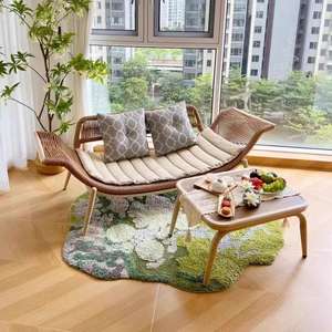 174X52CM Canapé Simple Paresseux <span class=keywords><strong>Chaise</strong></span> <span class=keywords><strong>Longue</strong></span> Simple Nordic Light <span class=keywords><strong>Design</strong></span> De Luxe Balcon Loisirs <span class=keywords><strong>Chaise</strong></span> En Rotin Minimaliste <span class=keywords><strong>Chaise</strong></span> <span class=keywords><strong>Longue</strong></span> - Product Image 1