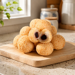 Bolas de Sésamo Congeladas a <span class=keywords><strong>Precio</strong></span> de Fábrica al por Mayor, Bocadillo Tradicional de Arroz Glutinoso, Suministro a Granel para Dim Sum y Catering - Product Image 1