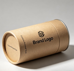 Boîte en papier hermétique de qualité alimentaire, cylindre d'emballage étanche à l'humidité pour poudre de café - Product Image 1