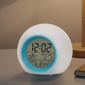 Horloge numérique sphérique pour enfants, réveil circulaire, calendrier perpétuel, vente en gros - Product Image 5