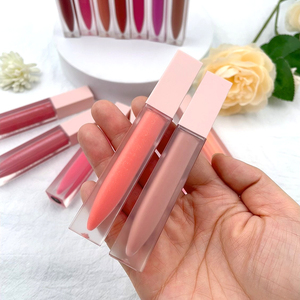 Vente en gros de brillant à lèvres hydratant végétalien nu brillant clair liquide rouge à lèvres marque privée grande <span class=keywords><strong>baguette</strong></span> brillant à lèvres - Product Image 2