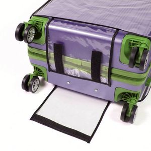 Wholesale Custom PVC Transparent Dustproof Eco-Friendly Silk Screen Printed Stretch Bag Protection Luggage <b>Suitcase</b> Cover - Product Image 3