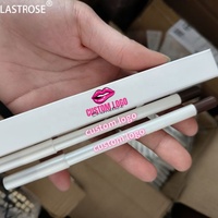 Crayon à lèvres crémeux végétalien de marque privée noir/blanc/rose crayon à lèvres mat en gros
