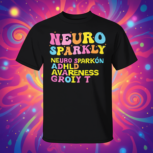 Camiseta Neuro Sparkly Neurodiversity Adhd Awareness Groovy - Product Image 3