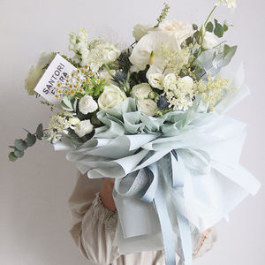 Emballage cadeau coloré translucide, 10 pièces, papier d'emballage de fleurs en plastique imperméable, nouvelle collection <span class=keywords><strong>2021</strong></span> - Product Image 5